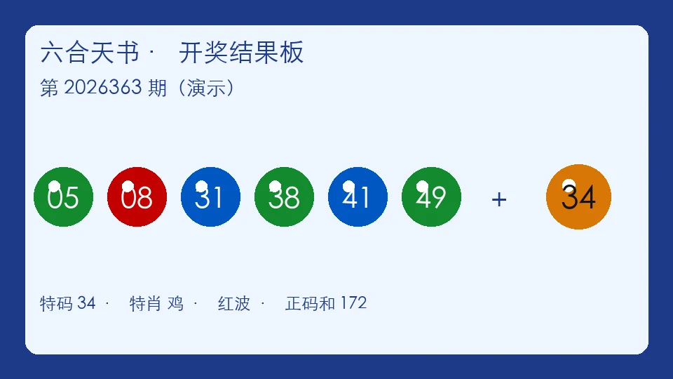 六合天书往期板